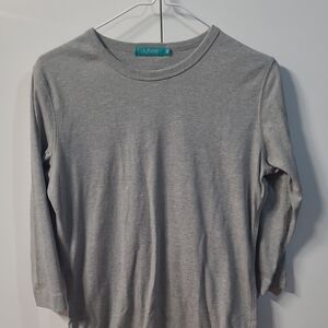 Gray Long Sleeve Women's Top